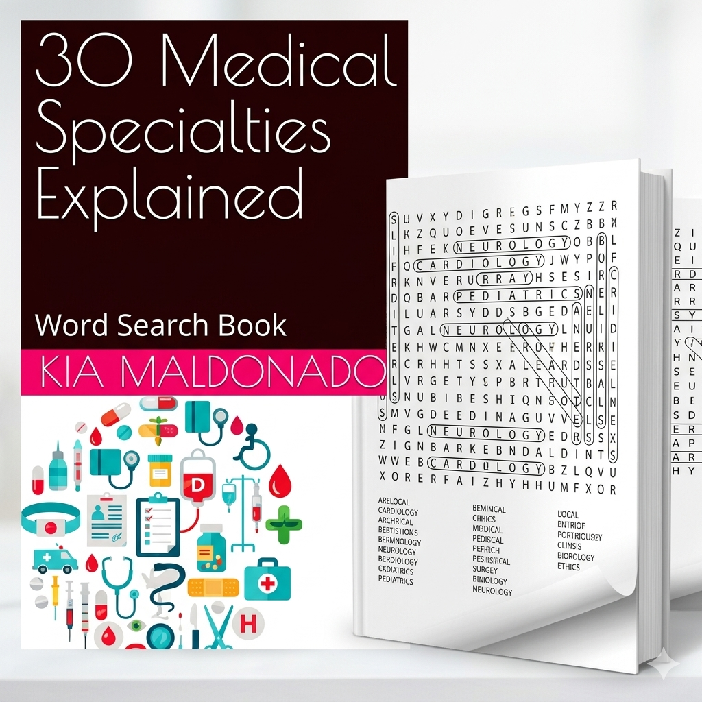 30 Medical Specialties Explained- An Educational Word Search Book